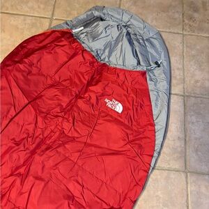 The North Face Red and Gray Outdoor Sleeping Bag Wasatch 40